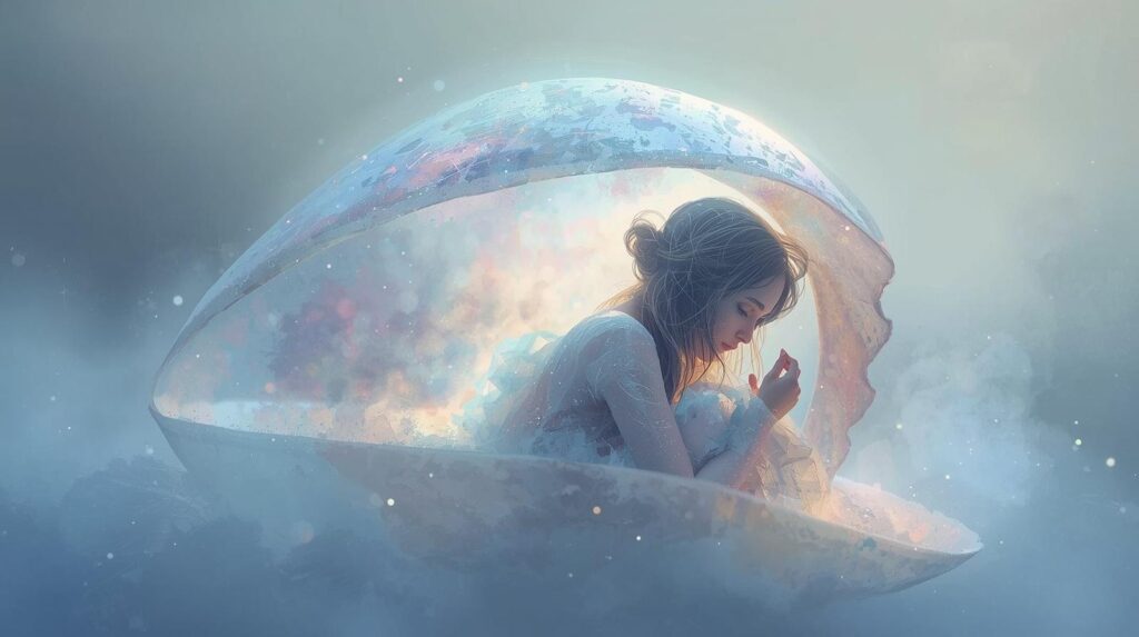 殻に閉じこもる女の子