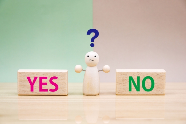 YESかNOを表してる画像