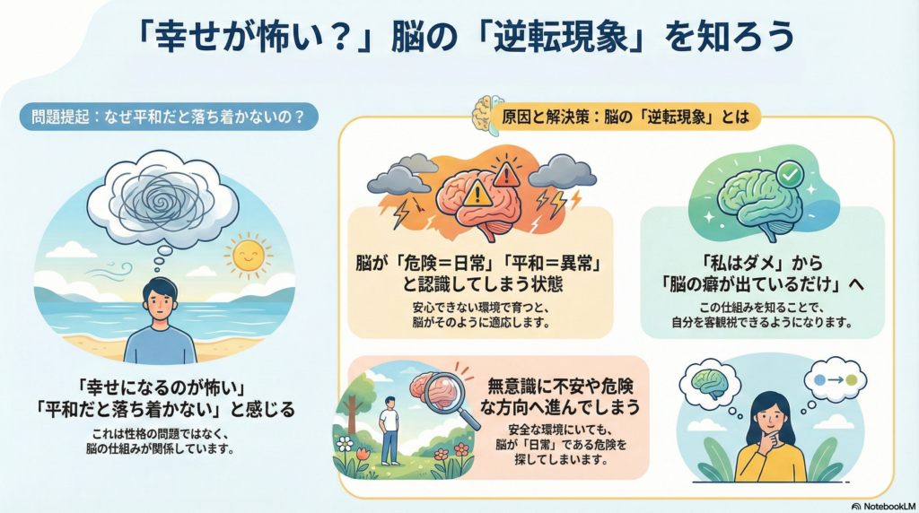 複雑性PTSDで起こる脳の逆転行商に関する画像